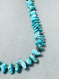 Striking Vintage Native American Navajo Turquoise Shell Sterling Silver Necklace-Nativo Arts