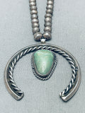 Tremendous Vintage Native American Navajo Royston Turquoise Sterling Silver Necklace-Nativo Arts