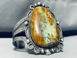 Early Towering Vintage Native American Navajo Royston Turquoise Sterling Silver Bracelet-Nativo Arts