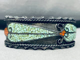 One Of Coolest Vintage Native American Navajo 6.5 Inch Wrist Turquoise Sterling Silver Bracelet-Nativo Arts