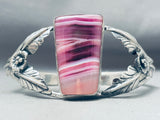 Botswana Purple Agate Vintage Southwest Sterling Silver Bracelet-Nativo Arts