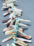 Native American Museum Quality Vintage Santo Domingo Spiny Oyster Royston Turquoise Necklace