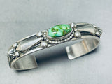 Important Vintage Native American Navajo Al Jake Damale Turquoise Sterling Silver Bracelet-Nativo Arts