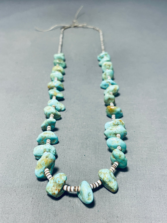 Native American Breathtaking Vintage Santo Domingo Royston Turquoise Shell Necklace-Nativo Arts