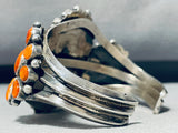 Dropdead Fab Vintage Native American Navajo Spiny Shell Sterling Silver Bracelet-Nativo Arts