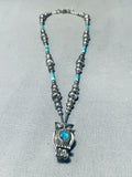 Jaw To The Floor Vintage Southwest Sterling Silver Turquoise Necklace-Nativo Arts