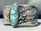146 Grams Crazy Vintage Native American Navajo Spiderweb Turquoise Sterling Silver Bracelet-Nativo Arts