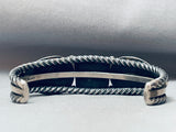 One Of The Best Ever Vintage Native American Navajo Spiderweb Turquoise Sterling Silver Bracelet-Nativo Arts