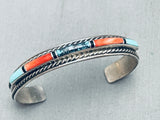 Yazzie Vintage Native American Navajo 6.5 Inch Wrist Sterling Silver Bracelet-Nativo Arts