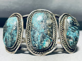 Lavender Pit Bisbee! Turquoise Vintage Native American Navajo Sterling Silver Bracelet-Nativo Arts