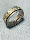 Important Vintage Native American Navajo 14k Gold Sterling Silver Ring-Nativo Arts