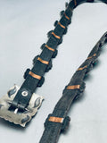 Native American Mike Rogers Vintage Navajo Turquoise Sterling Silver Concho Belt-Nativo Arts