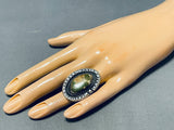 Marvelous Vintage Native American Navajo Damale Turquoise Sterling Silver Ring-Nativo Arts
