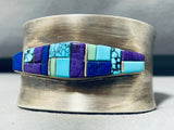 Important Chee Family 6 Inch Wrist Vintage Native American Navajo Sterling Silver Bracelet-Nativo Arts