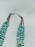 One Of The Best Vintage Santo Domingo Royston Turquoise Sterling Silver Necklace-Nativo Arts