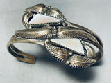 Important Lee Famous Famous Vintage Native American Navajo Sterling Silver Bracelet-Nativo Arts