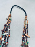 One Of The Most Beautiful Vintage Santo Domingo Fetish Turquoise Necklace-Nativo Arts