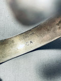 Superb Vintage Native American Navajo Signed Sterling Silver Bracelet-Nativo Arts