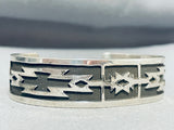 Fred Douglas Native American Navajo Sterling Silver Bracelet-Nativo Arts