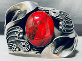 The Best Vintage Red Jasper Sterling Silver Bracelet Cuff-Nativo Arts