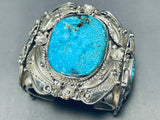 241 Grams!!! Insane Vintage Native American Navajo Turquoise Sterling Silver Bracelet-Nativo Arts