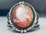 Hypnotic Agate Vintage Native American Navajo Colossal Sterling Silver Bracelet-Nativo Arts