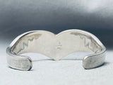 One Of The Most Detailed Vintage Native American Navajo Inlay Turquoise Sterling Silver Bracelet-Nativo Arts