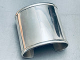 Rare Laguna/ Native American Zuni Vintage Sterling Silver Bracelet Cuff 89 Grams-Nativo Arts