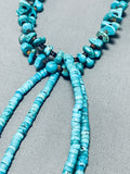 Native American Fabulous Vintage Santo Domingo Turquoise Heishi Sterling Silver Necklace-Nativo Arts