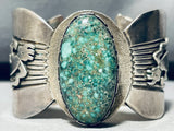 The Best Vintage Native American Navajo Floyd Becenti Turquoise Sterling Silver Bracelet-Nativo Arts