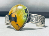 Native American Breathtaking Vintage Frogskin Turquoise Sterling Silver Bracelet-Nativo Arts