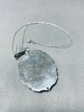 Earth Of Turquoise Vintage Native American Navajo Sterling Silver Necklace-Nativo Arts