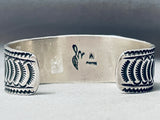 Museum Quality Vintage Native American Navajo Damale Turquoise Sterling Silver Bracelet-Nativo Arts