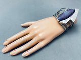 Most Unique Vintage Native American Navajo Charoite Sterling Silver Bracelet-Nativo Arts