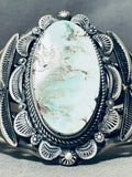 One Of The Best Ever Vintage Native American Navajo Dry Creek Turquoise Sterling Silver Bracelet-Nativo Arts