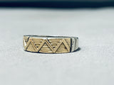 Gorgeous Native American Navajo 14k Gold Sterling Silver Ring-Nativo Arts