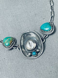 Cowboy Hat Vintage Native American Navajo Turquoise Sterling Silver Bracelet-Nativo Arts