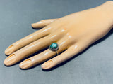 Sublime Vintage Native American Navajo Royston Turquoise Sterling Silver Ring-Nativo Arts