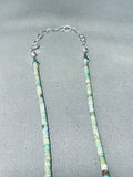 Gorgy!! Vintage Santo Domingo Turquoise Inlay Sterling Silver Necklace-Nativo Arts