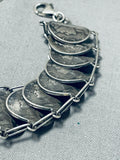 Astonishing Native American Navajo Royston Turquoise Sterling Silver Bracelet Mercury Dimes-Nativo Arts