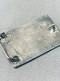 Jo Mcmillan Vintage Native American Navajo Turquoise Sterling Silver Buckle Old-Nativo Arts