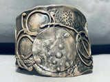 One Of The Most Unique Vintage Native American Navajo Sterling Silver Bracelet-Nativo Arts