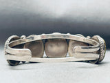 One Of The Best Vintage Native American Navajo Green Turquoise Sterling Silver Bracelet-Nativo Arts