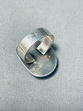Authentic Native American Navajo Gilbert Turquoise Sterling Silver Ring-Nativo Arts