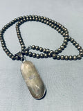 Important Smithsonian Artist Vintage Native American Navajo Sterling Silver Necklace-Nativo Arts