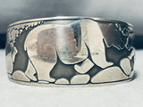 Roaming Blackbear Vintage Native American Navajo Sterling Silver Bracelet Cuff-Nativo Arts