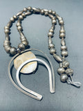 Gorgeous!! Vintage Native American Navajo Turquoise Sterling Silver Necklace Old-Nativo Arts