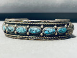 Gary Nez Superb Spiderweb Turquoise!! Vintage Native American Navajo Sterling Silver Bracelet-Nativo Arts