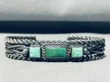 Early 1900's!!!!! Vintage Native American Navajo Cerrillos Turquoise Bracelet Cuff-Nativo Arts