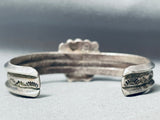 Rare Vintage Native American Hopi Green/turquoise Sterling Silver Bracelet-Nativo Arts